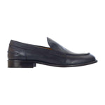 Rogal's Orleans Mocassino Uomo in Pelle Abrasivata Blu