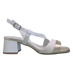 Enval Soft Sandalo Bianco con Dettagli Dorati t.6 da Donna