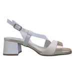 Enval Soft Sandalo Bianco con Dettagli Dorati t.6 da Donna