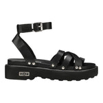Cult Sandalo Infradito Nero con Borchie da Donna