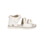 Cult Young Sandalo Bianco con Catenella e Strappo da Bambina