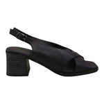 Melluso Sandalo Donna in Pelle Oceano con Tacco Largo 65mm