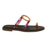 Laura Bizzarri Infradito Basso Fucsia Arancio da Donna