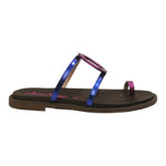 Laura Bizzarri Infradito Basso Fucsia Blu da Donna