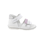 Primigi Sandalo Bianco Argento con Strappo da Bambina