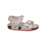 GoldStar Sandalo Bianco Rosa con Fantasia Multicolor da Bambina