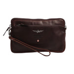 Aeronautica Militare Pochette Moro con Polsino e Tracolla Linea Vintage da Uomo