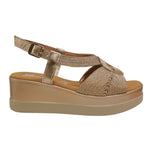 Susimoda Sandalo Rame in Corda con Zeppa da Donna