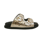 Cult Young Ciabattina Oro con Borchie e Fibbie da Bambina