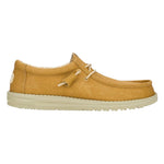 Hey Dude Wally Stretch Canvas Slip On Uomo in Tessuto Marrone