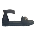 Gold&Gold Sandalo Nero con Braccialetto da Donna
