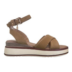 Gold&Gold Sandalo Camel con Zeppa da Donna