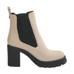 Buffalo Serlina Stivaletto Crema con Elastico Laterale t.9 da Donna
