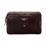 Aeronautica Militare Pochette Moro in Pelle con Polsino e Tracolla da Uomo