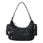 Gaelle Borsa a Spalla Donna in Ecopelle Nera con Tasconi