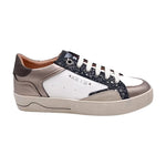 Keys Sneakers Donna in Pelle Bianco Tortora con Strass