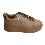 Keys Sneakers Donna in Pelle Nocciola con Charm