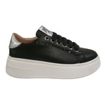 Keys Sneakers Donna in Pelle Nera con Strass