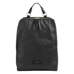 The Bridge Zaino Linea Ines Donna in Pelle Nera con Doppia Zip
