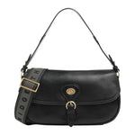 The Bridge Borsa a Spalla Linea Isabella Donna in Pelle Nera con Tracolla