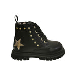 Balducci Sport Anfibio Bambina Nero Oro con Borchiette e Stella