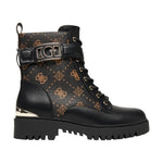 Guess Anfibio Nero Marrone 4g Logo Peony da Donna