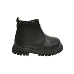 Cult Beatles Bambina in Ecopelle Nera con Elastico Laterale