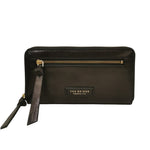 The Bridge Portafoglio Grande Donna in Pelle Nera con Zip Frontale