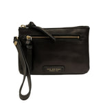 The Bridge Pochette Ingrid Unisex in Pelle Nera con Polsino