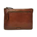 The Bridge Portadocumenti Unisex Linea Ingrid in Pelle Cuoio con Zip