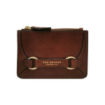 The Bridge Portacarte Donna Linea Isabella in Pelle Cuoio con Zip