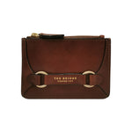 The Bridge Portacarte Donna Linea Isabella in Pelle Cuoio con Zip
