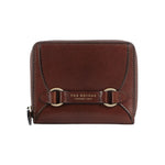 The Bridge Portafoglio Piccolo Linea Isabella Donna in Pelle Cuoio con Inserto Dorato