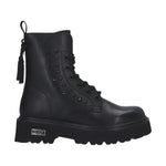 Cult Anfibio Donna in Pelle Nera con Borchie Nere