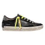 Crime London Sneakers Uomo in Pelle Nera Sk8 Deluxe Cool Grey
