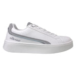 Ellesse Sneakers Donna in Ecopelle Bianca con Inserti Argento