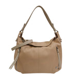 Caleidos Borsa a Spalla Donna in Pelle Nudo Beige con Tracolla