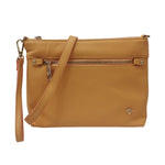 Caleidos Pochette Donna in Pelle Albicocca con Tasca Frontale