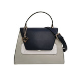 Caleidos Borsa a Mano Media Donna in Pelle Blu Mix con Tracolla