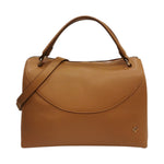 Caleidos Borsa a Mano Bauletto Donna in Pelle Caramello con Tracolla