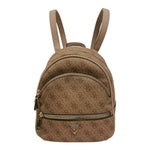 Guess Zaino Donna in Ecopelle Latte con Stampa 4G Logo e Doppio Scomparto