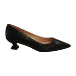 Scarpeborseonline Dècollettè Donna in Ecopelle Nera Stampa Cocco con Tacco Alto 40mm