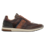 Ambitious Sneakers Uomo in Pelle Testa di Moro con Pannelli A Contrasto