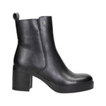 Keys Stivaletto Donna in Ecopelle Nera con Plateau e Tacco Largo Alto 70mm