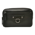 The Bridge Pochette Grande Uomo in Pelle Nera con Doppio Scomparto
