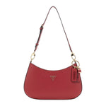 Guess Borsa a Spalla Noelle Donna in Saffiano Granato