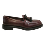 Frau Mocassino Donna in Pelle Bordeaux con Accessorio