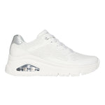 Skechers Sneakers Donna in Ecopelle Bianca Uno Icon - Idolized Air
