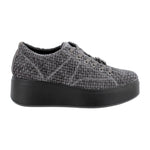 Igi&Co Sneakers Platform Donna in Velluto Grigia con Accessorio