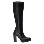Refresh Stivale Donna in Ecopelle Nera con Tacco Largo Alto 95mm
